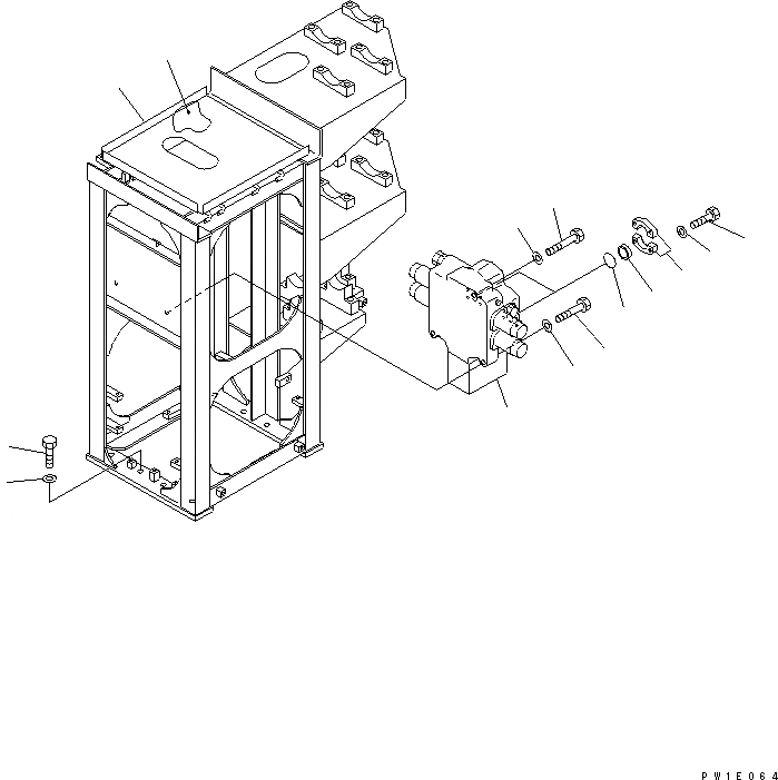 Схема запчастей Komatsu PC1800-6-M1 - ПОВОРОТН. КЛАПАН(№-) ГИДРАВЛИКА