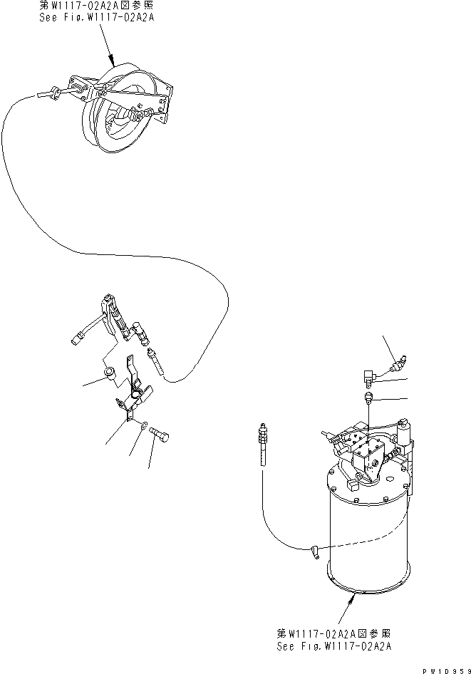Схема запчастей Komatsu PC1800-6-M1 - НАСОС СМАЗКИ (СМАЗ. GUN ДЕРЖАТЕЛЬ И REFILL ТРУБЫ) (LINCOLN)(№-) РАЗНОЕ