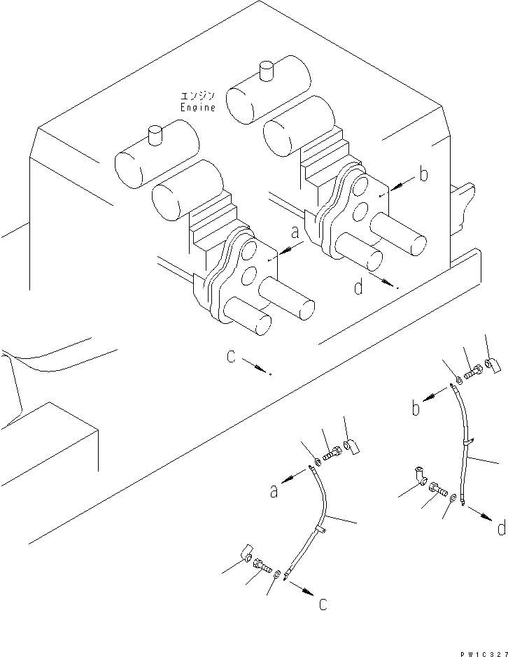 Схема запчастей Komatsu PC1800-6 - ЭЛЕКТРИКА (ДВИГАТЕЛЬ)(№-) ЭЛЕКТРИКА