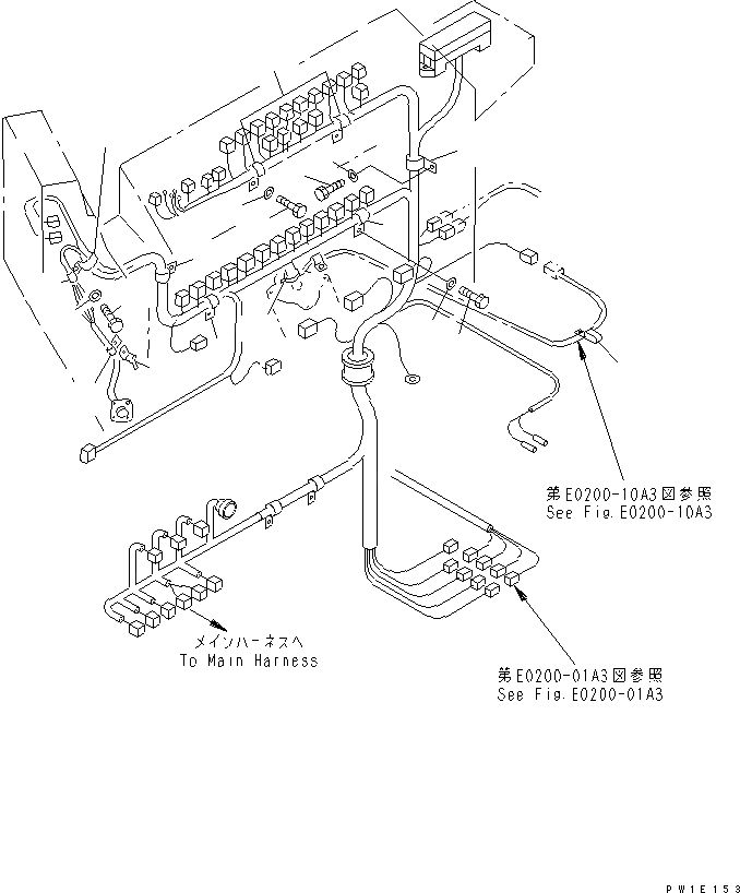 Схема запчастей Komatsu PC1800-6 - ЭЛЕКТРИКА (КРЕПЛЕНИЕ) (В КАБИНЕ)(№-) ЭЛЕКТРИКА