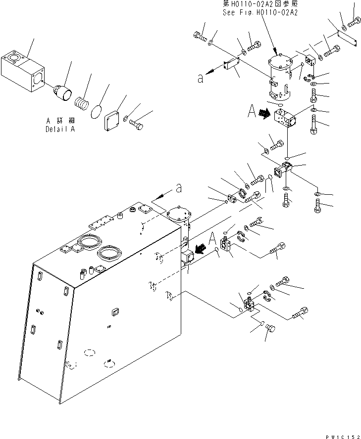 Схема запчастей Komatsu PC1800-6 - ГИДР. БАК. (КЛАПАН)(№-) ГИДРАВЛИКА