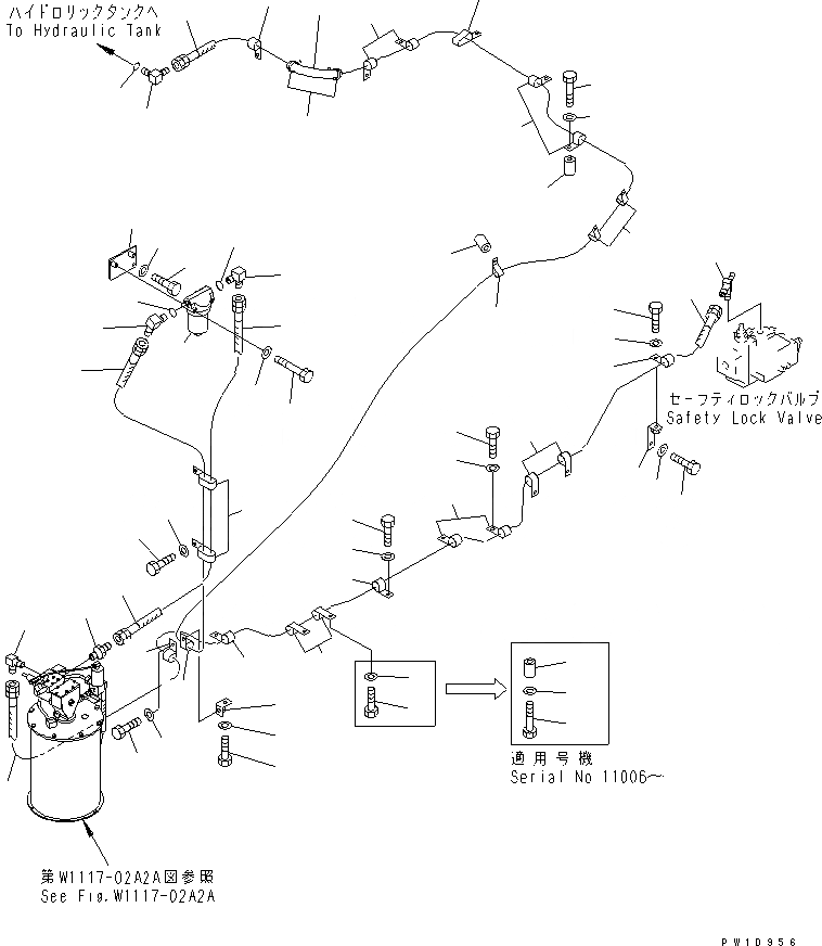 Схема запчастей Komatsu PC1800-6 - НАСОС СМАЗКИ (НАСОС) (LINCOLN)(№-) РАЗНОЕ