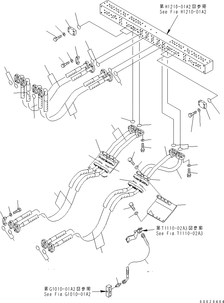 Схема запчастей Komatsu PC1800-6 - ЦИЛИНДР СТРЕЛЫТРУБЫ (ПОГРУЗ.)(№-) РАБОЧЕЕ ОБОРУДОВАНИЕ