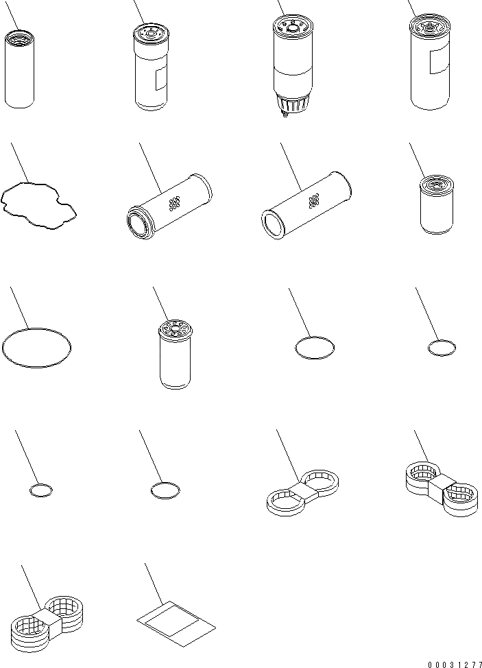 Схема запчастей Komatsu PC1800-6 - ЗАП. ЧАСТИ(№-) АКСЕССУАРЫ