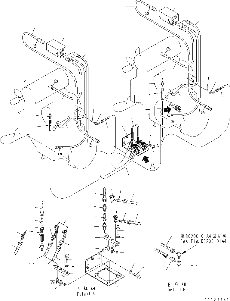 Схема запчастей Komatsu PC1800-6 - ХЛАДАГЕНТ ПРЕДПУСКОВ. ПОДОГРЕВ(№-) РАЗНОЕ