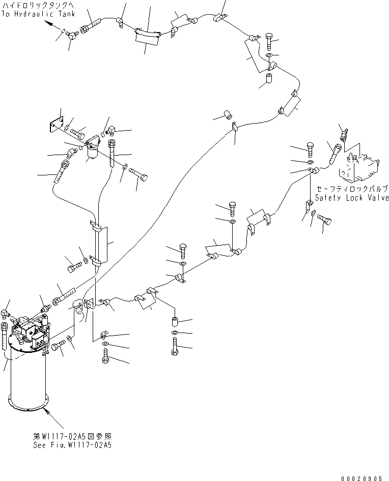 Схема запчастей Komatsu PC1800-6 - НАСОС СМАЗКИ (НАСОС) (LINCOLN) (АВТОМАТИЧ. СМАЗКА)(№-) РАЗНОЕ