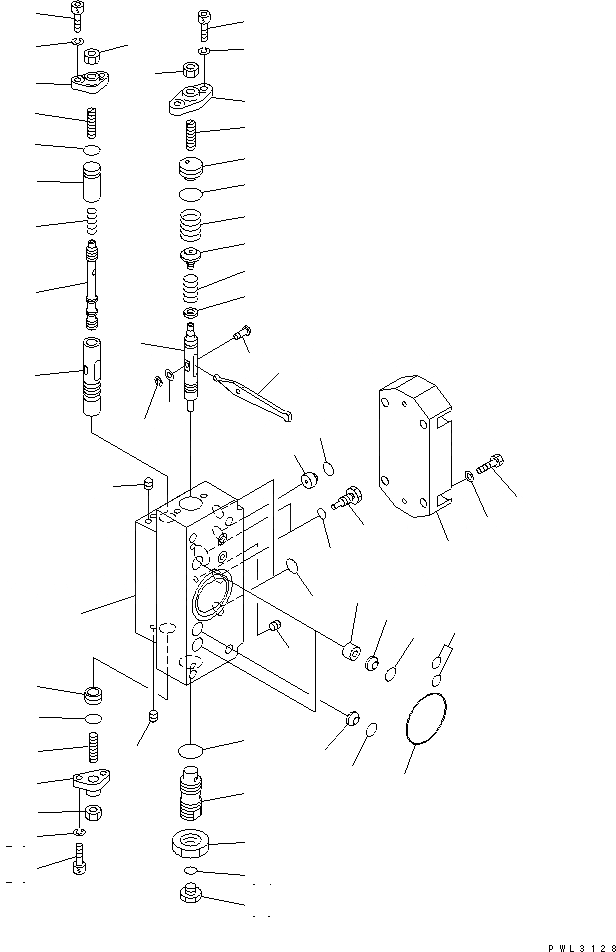 Схема запчастей Komatsu PC1800-6 - ОСНОВН. НАСОС (/) (NO. НАСОС) ОСНОВН. КОМПОНЕНТЫ И РЕМКОМПЛЕКТЫ