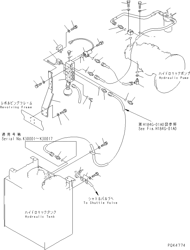 Схема запчастей Komatsu PC180LC-6K - СОЛЕНОИДНЫЙ КЛАПАН(№K-K999) ГИДРАВЛИКА