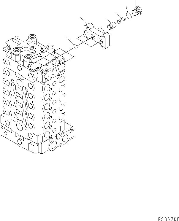 Схема запчастей Komatsu PC180LC-6K - ОСНОВН. КЛАПАН (/) (-АКТУАТОР)(№K-K999) ОСНОВН. КОМПОНЕНТЫ И РЕМКОМПЛЕКТЫ