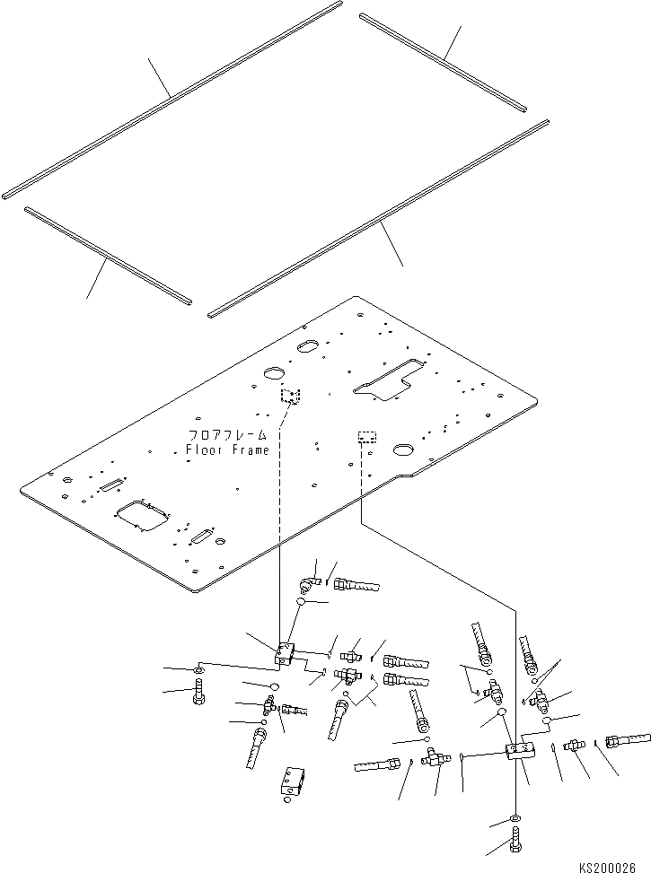 Схема запчастей Komatsu PC180LC-7-E0 - ОСНОВН. КОНСТРУКЦИЯ (КАБИНА) (P¤ T БЛОК И УПЛОТНЕНИЕ) (ДЛЯ 2-СЕКЦИОНН. СТРЕЛЫ) КАБИНА ОПЕРАТОРА И СИСТЕМА УПРАВЛЕНИЯ