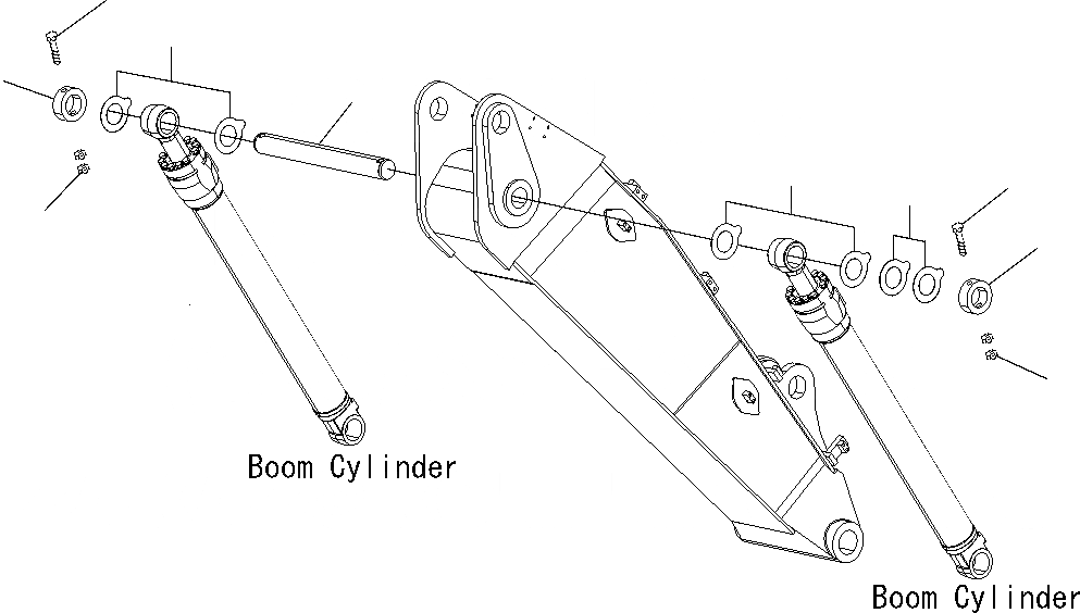 Схема запчастей Komatsu PC180LC-7-E0 - ПАЛЕЦ СТРЕЛЫ(ДЛЯ 2-СЕКЦИОНН. СТРЕЛЫ) РАБОЧЕЕ ОБОРУДОВАНИЕ