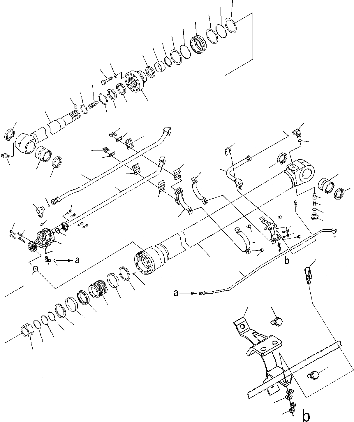 Схема запчастей Komatsu PC180LC-7-E0 - ЦИЛИНДР РУКОЯТИ(КЛАПАН ПЕРЕГРУЗКИ) (ДЛЯ 2-СЕКЦИОНН. СТРЕЛЫ) ОСНОВН. КОМПОНЕНТЫ И РЕМКОМПЛЕКТЫ