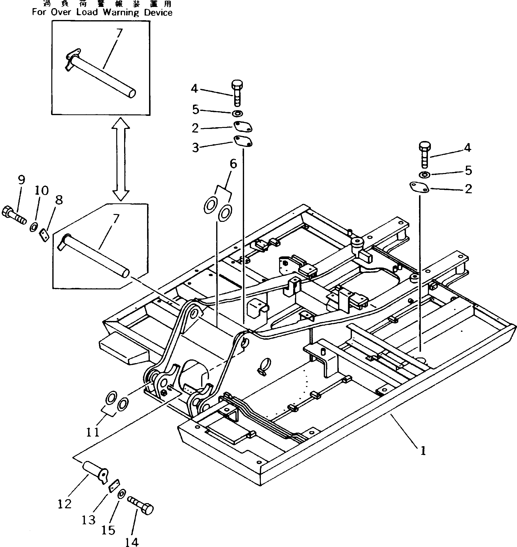 Схема запчастей Komatsu PC180LC-5K - ОСНОВНАЯ РАМА СИСТЕМА УПРАВЛЕНИЯ И ОСНОВНАЯ РАМА