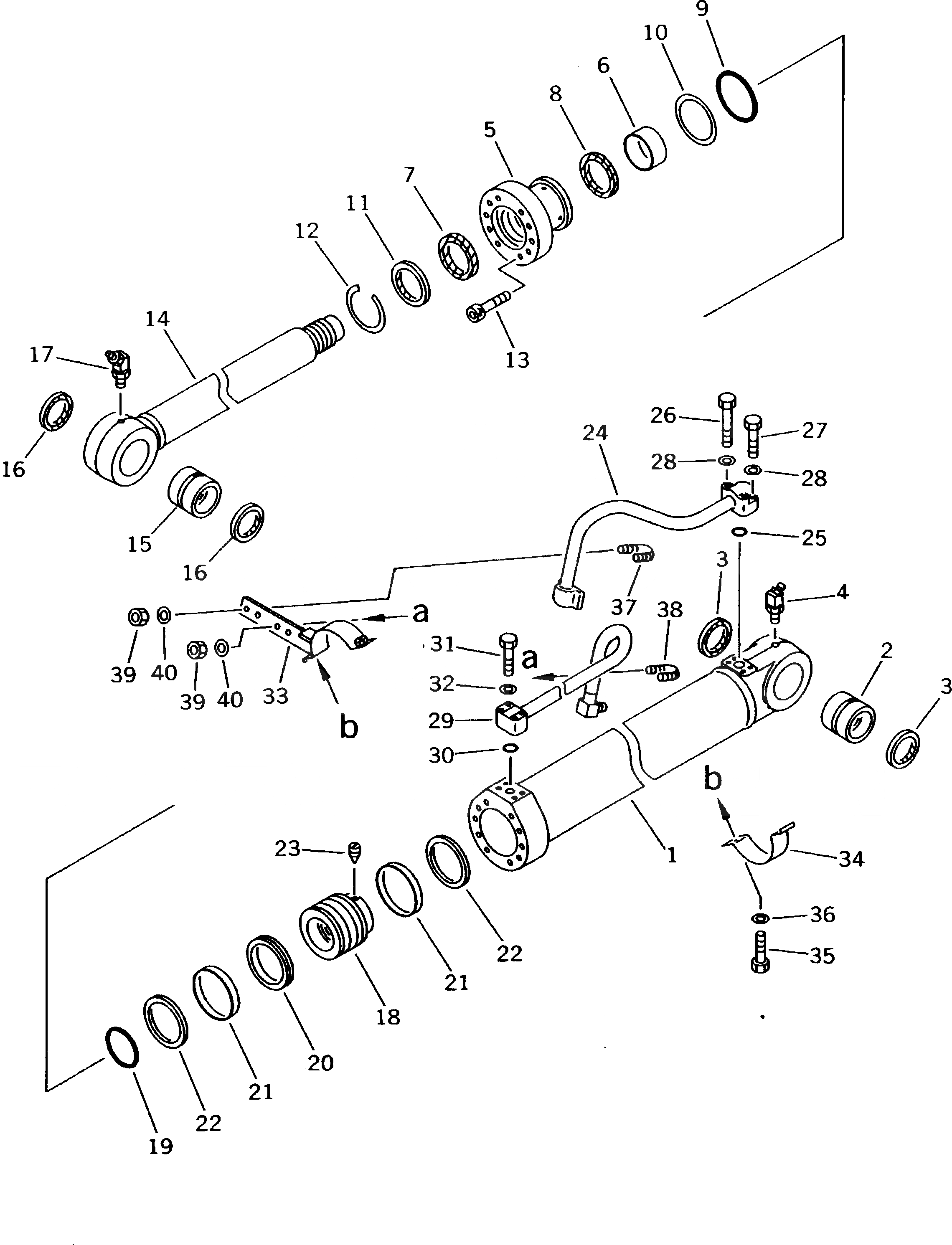 Схема запчастей Komatsu PC180LC-5K - ЦИЛИНДР СТРЕЛЫ РАБОЧЕЕ ОБОРУДОВАНИЕ (ЭКСКАВАТ.)