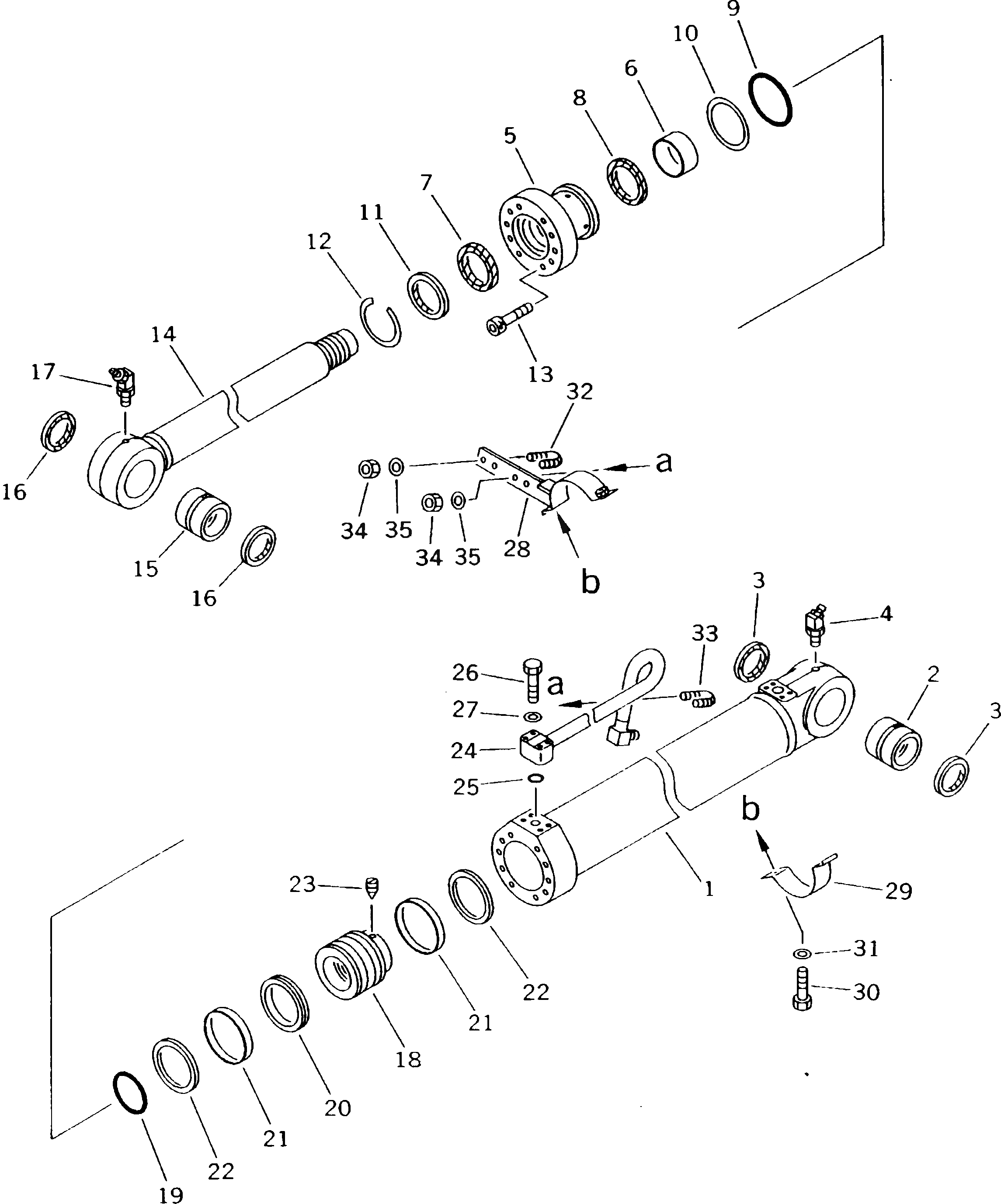 Схема запчастей Komatsu PC180LC-5K - ЦИЛИНДР СТРЕЛЫ(ДЛЯ СТОПОРН. КЛАПАН) РАБОЧЕЕ ОБОРУДОВАНИЕ (ЭКСКАВАТ.)