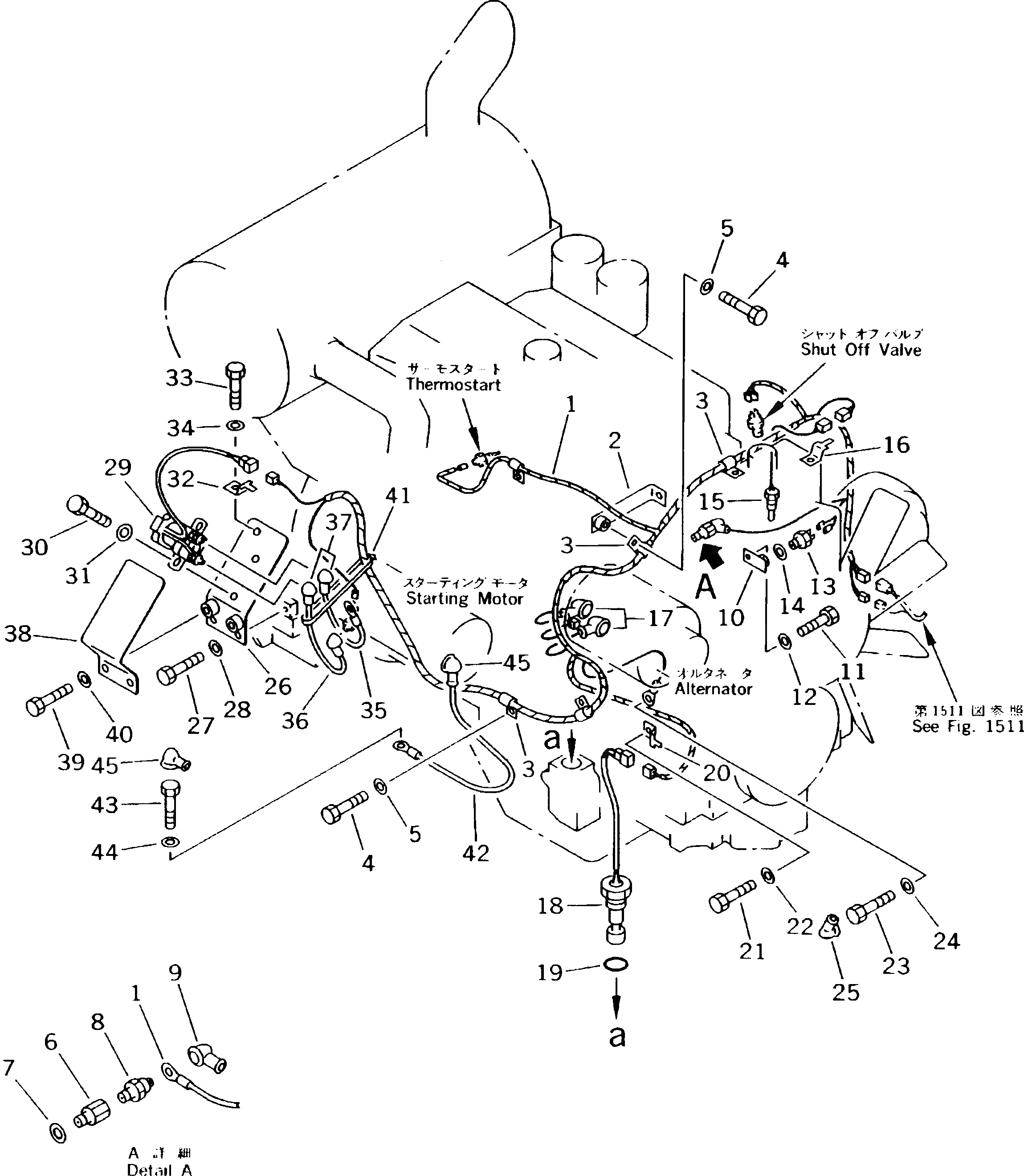 Схема запчастей Komatsu PC180LLC-5K - ЭЛЕКТРИКА (ДВИГАТЕЛЬ ЭЛЕКТРОПРОВОДКА)(№K-K9) КОМПОНЕНТЫ ДВИГАТЕЛЯ И ЭЛЕКТРИКА