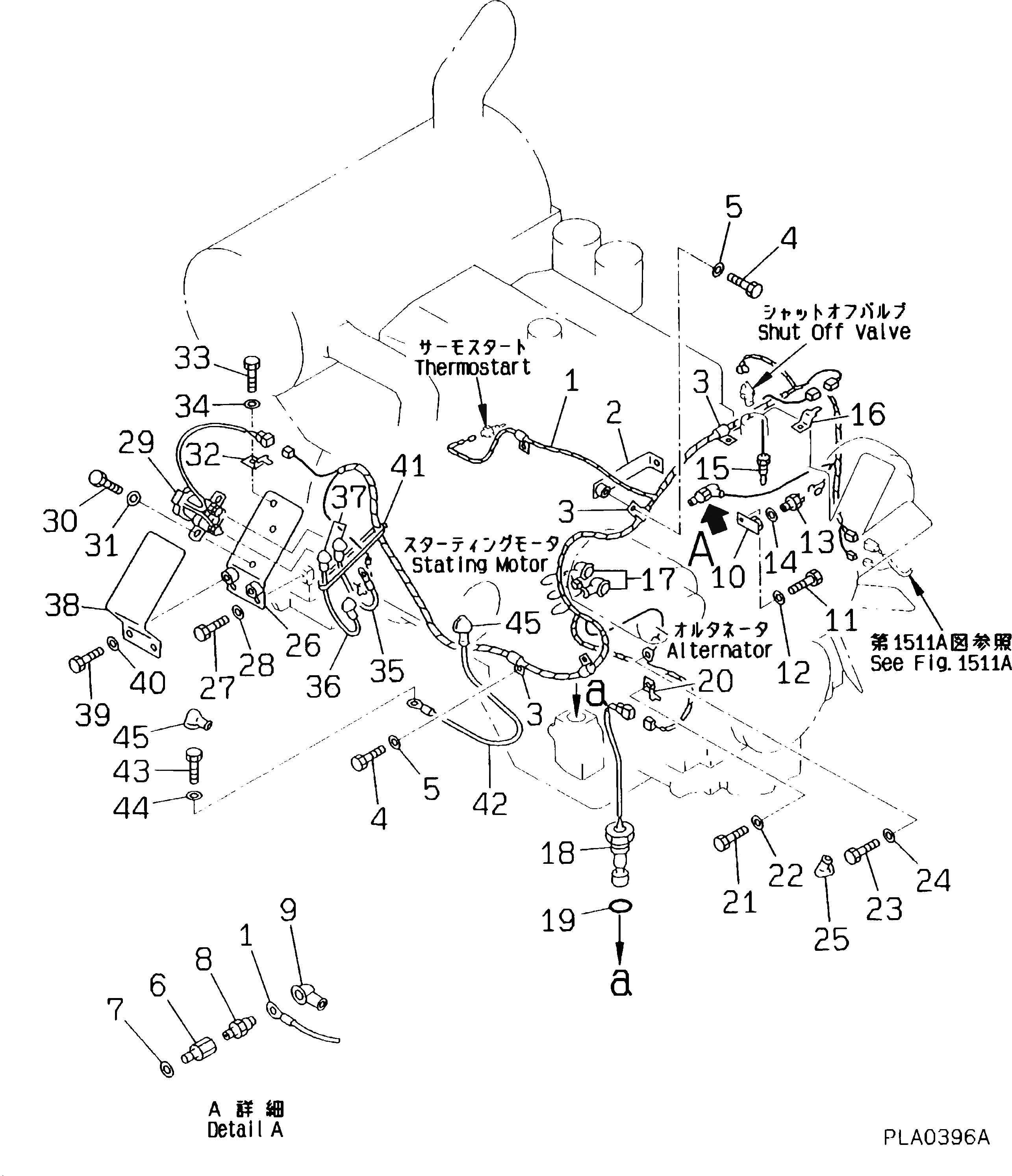 Схема запчастей Komatsu PC180LLC-5K - ЭЛЕКТРИКА (ДВИГАТЕЛЬ ЭЛЕКТРОПРОВОДКА) (ТРЕБ-Я ПО БЕЗОПАСНОСТИ ЕС)(№K9-) КОМПОНЕНТЫ ДВИГАТЕЛЯ И ЭЛЕКТРИКА