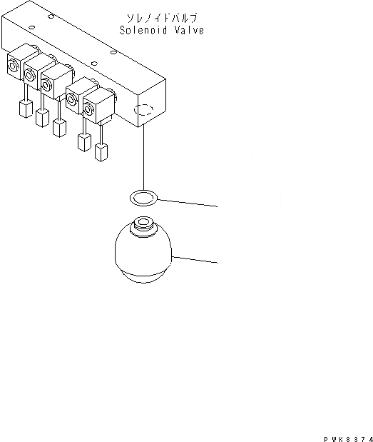 Схема запчастей Komatsu PC180NLC-6K - РАСПРЕДЕЛИТ. КЛАПАН ЛИНИЯ (АККУМУЛЯТОР)(№K-) ГИДРАВЛИКА
