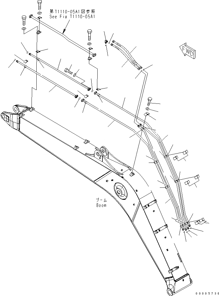 Схема запчастей Komatsu PC180NLC-7K - СТРЕЛА (ЦИЛИНДР РУКОЯТИ И ЦИЛИНДР КОВША) ( НАВЕСН. ОБОРУД) (/) РАБОЧЕЕ ОБОРУДОВАНИЕ