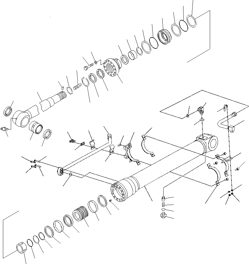 Схема запчастей Komatsu PC180NLC-7-E0 - ЦИЛИНДР РУКОЯТИДЛЯ 2 ЧАСТИ СТРЕЛА (STD) ОСНОВН. КОМПОНЕНТЫ И РЕМКОМПЛЕКТЫ