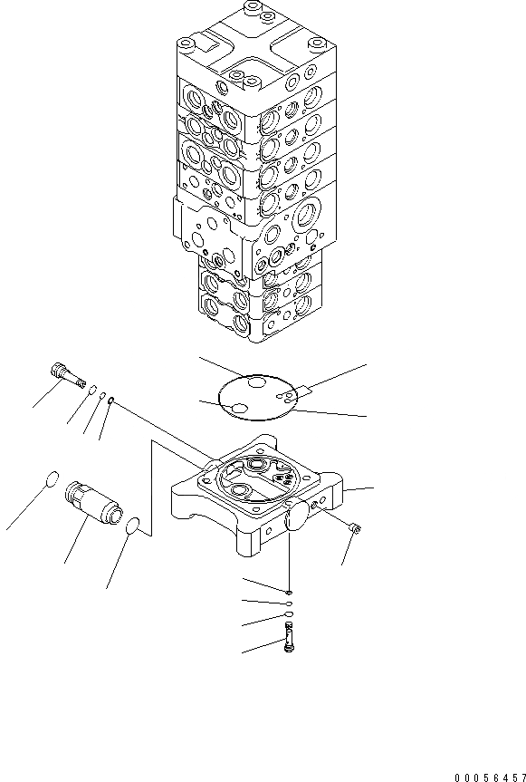 Схема запчастей Komatsu PC180NLC-7-E0 - ОСНОВН. КЛАПАН (7-КЛАПАН) (/8) ОСНОВН. КОМПОНЕНТЫ И РЕМКОМПЛЕКТЫ
