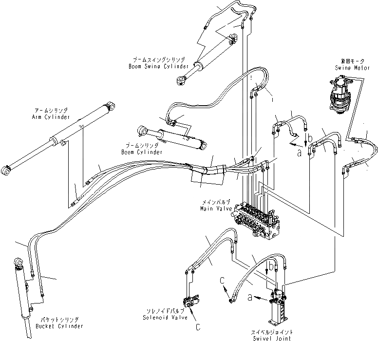 Схема запчастей Komatsu PC18MR-2 - ЛИНИЯ АКТУАТОРА (РЕГУЛЯТОР) (КРОМЕ ЯПОН.) ГИДРАВЛИКА