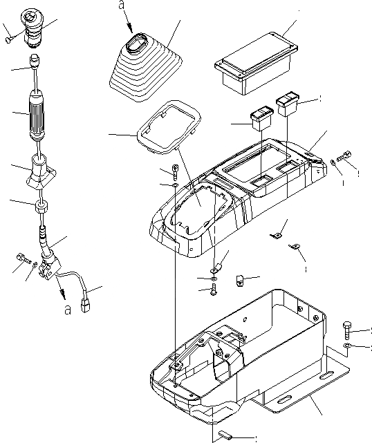 Схема запчастей Komatsu PC18MR-2 - ОСНОВН. КОНСТРУКЦИЯ (КОНСОЛЬ ПРАВ.) (КРОМЕ ЯПОН.) КАБИНА ОПЕРАТОРА И СИСТЕМА УПРАВЛЕНИЯ