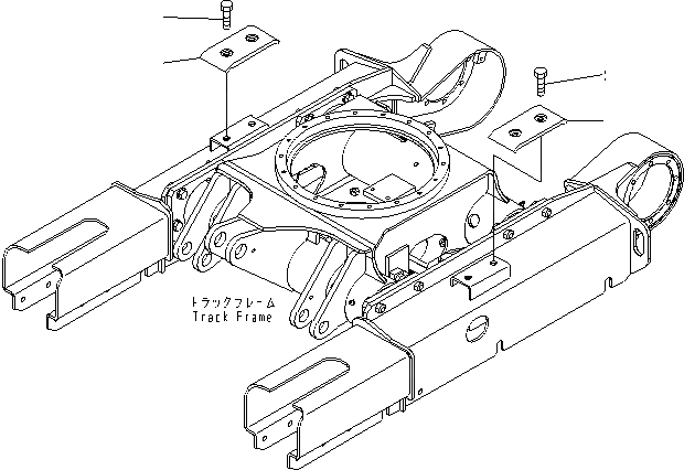 Схема запчастей Komatsu PC18MR-2 - НЕСУЩИЙ ЭЛЕМЕНТ ПЛАСТИНА ХОДОВАЯ