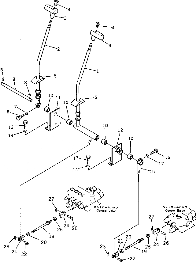 Схема запчастей Komatsu PC20-5 - РЫЧАГ УПРАВЛ-Я ХОДОМ (TBG. СПЕЦ-Я.) МАРКИРОВКА¤ ИНСТРУМЕНТ И РЕМКОМПЛЕКТЫ