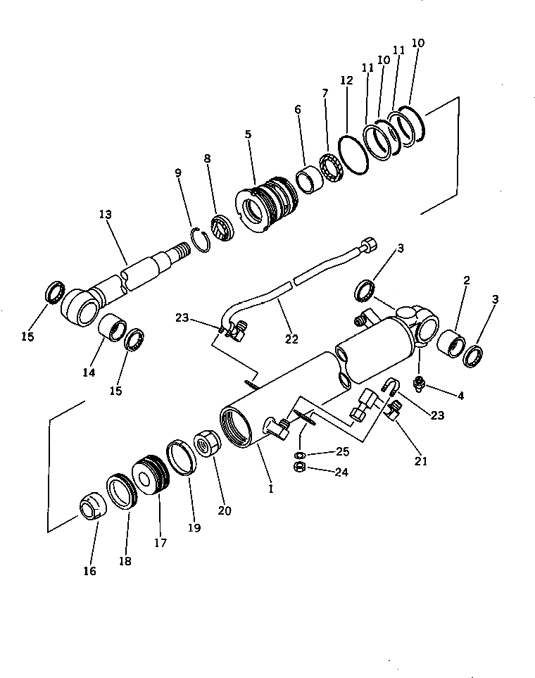 Схема запчастей Komatsu PC20-6 - ЦИЛИНДР СТРЕЛЫ(ДЛЯ КАБИНЫ) РАБОЧЕЕ ОБОРУДОВАНИЕ