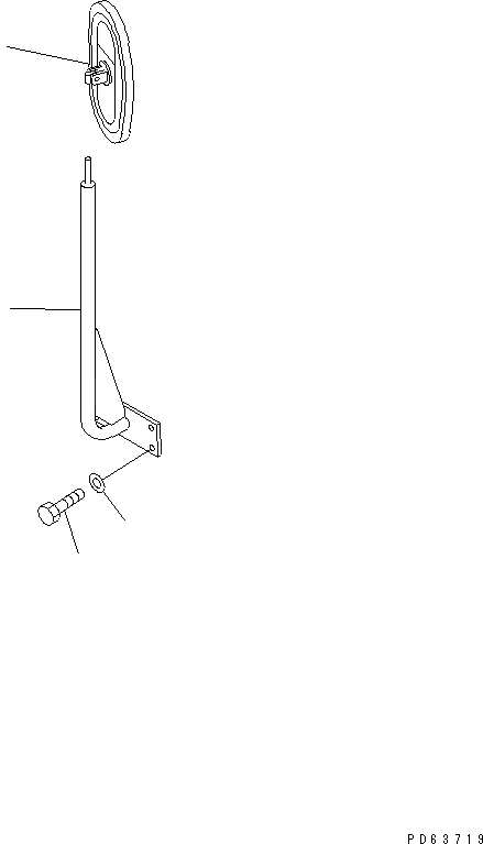 Схема запчастей Komatsu PC20-7 - ЗАДН. VIEW MIRROR ЧАСТИ КОРПУСА