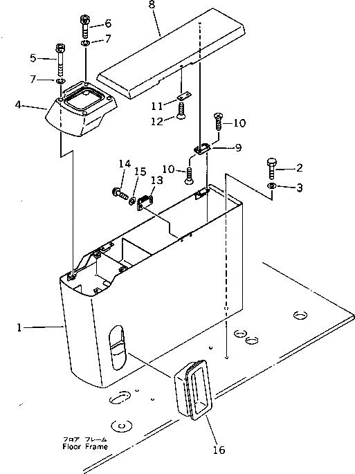 Схема запчастей Komatsu PC200-5S - MAGAZINE КОРПУС (ДЛЯ УДЛИНН. РЫЧАГ УПРАВЛ-Е) СИСТЕМА УПРАВЛЕНИЯ И ОСНОВНАЯ РАМА