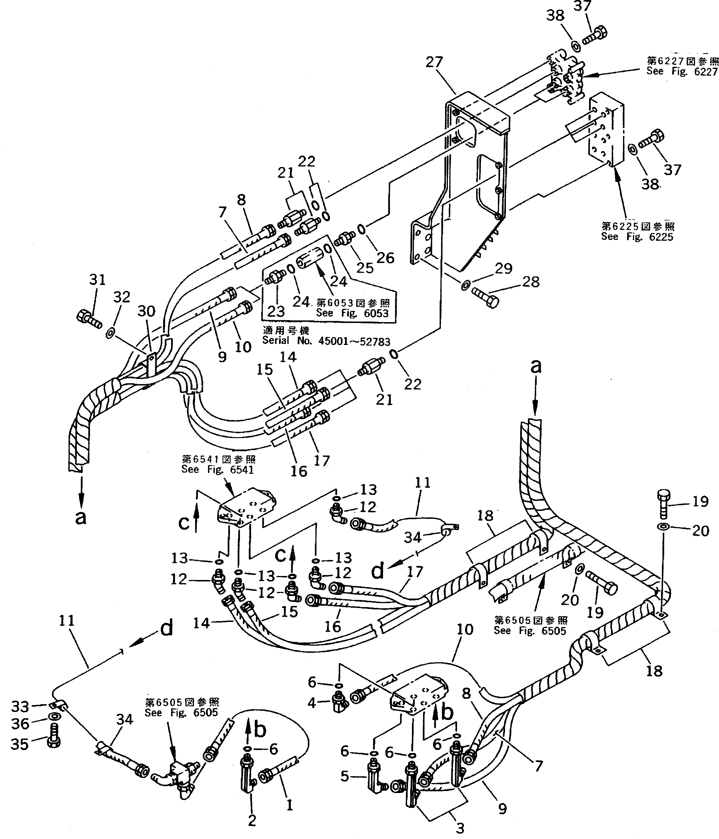 Схема запчастей Komatsu PC200-5 - PPC V. ТРУБЫ (БЛОК - SHUTTLE V.) (WRIST CON.) (W/O ФИЛЬТР) (№-78¤79-88) УПРАВЛ-Е РАБОЧИМ ОБОРУДОВАНИЕМ