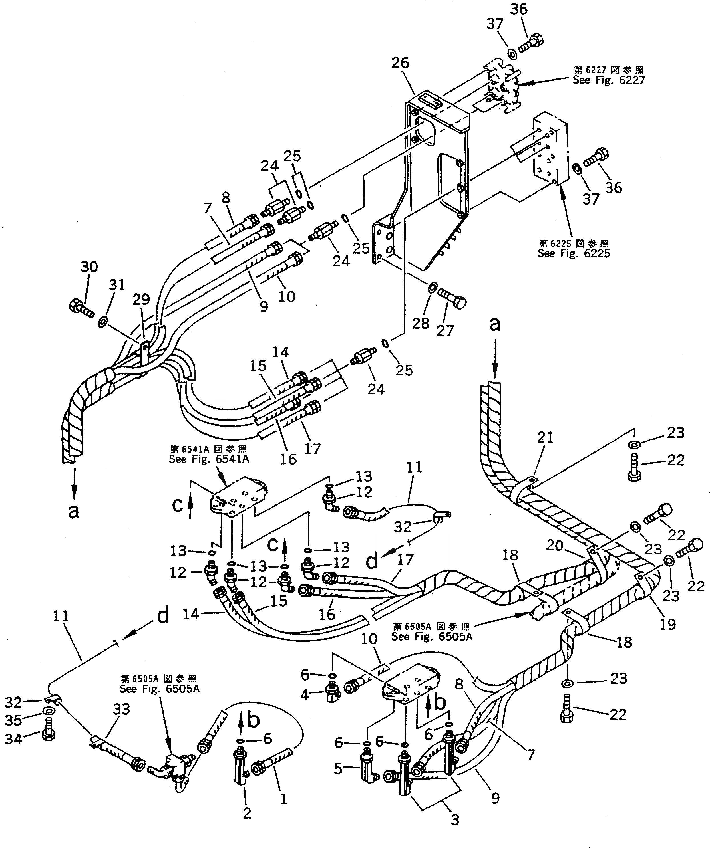 Схема запчастей Komatsu PC200-5 - PPC V. ТРУБЫ (БЛОК - SHUTTLE V.) (WRIST CON.) (W/O ФИЛЬТР) (ХОЛОДН. B) (№79-79¤89-) УПРАВЛ-Е РАБОЧИМ ОБОРУДОВАНИЕМ