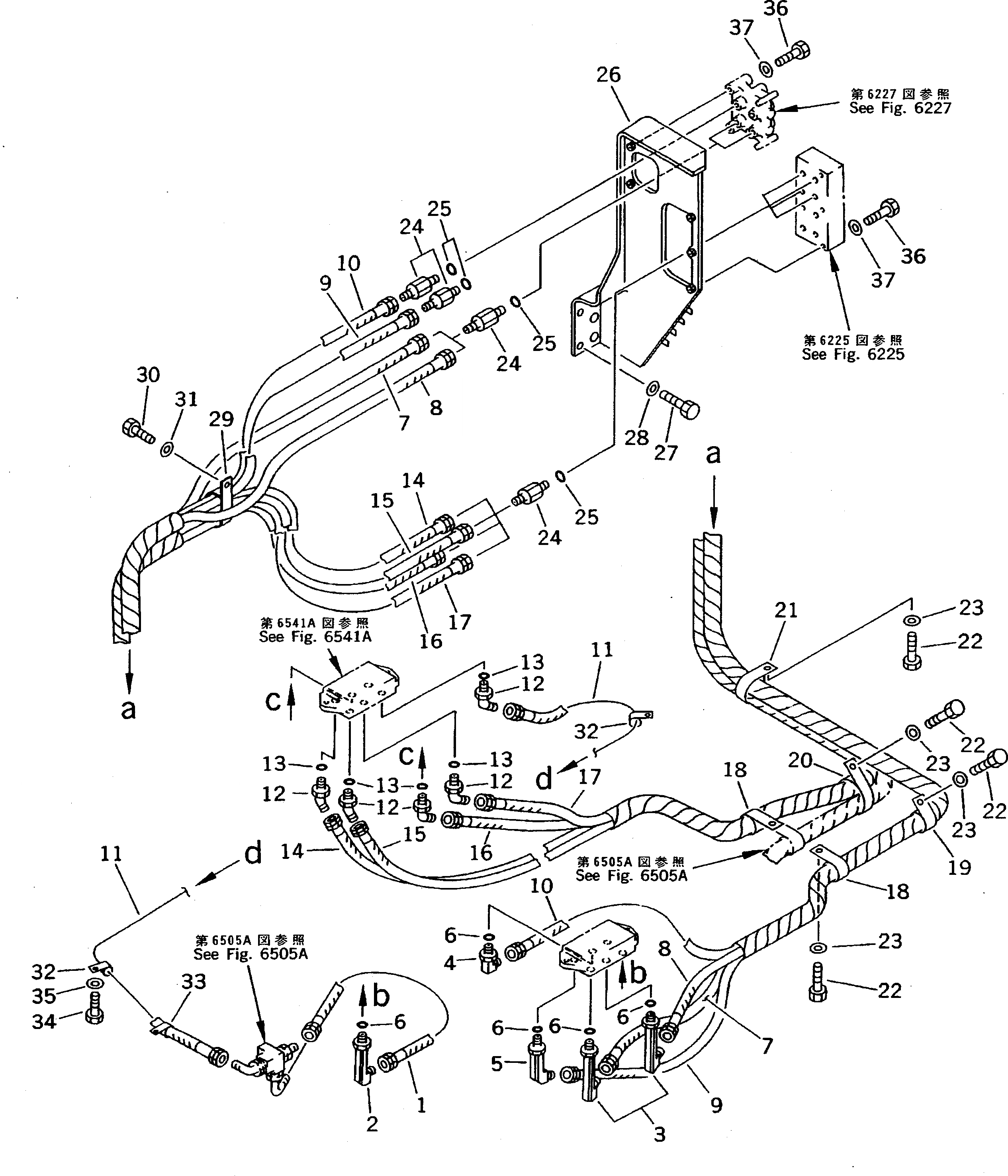Схема запчастей Komatsu PC200-5 - КЛАПАН PPCТРУБЫ (БЛОК - SHITTLE V.) (WRIST УПРАВЛ-Е) (KOMATSU PATTERN) (№79-79¤89-77) УПРАВЛ-Е РАБОЧИМ ОБОРУДОВАНИЕМ