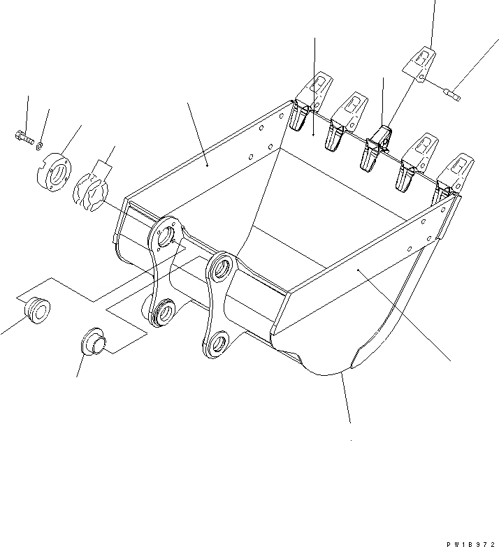 Схема запчастей Komatsu PC200-7 - КОВШ¤ .9M (CECE .8M)¤ MM (ГОРИЗОНТАЛЬН. ПАЛЕЦ) (С РЕГУЛЯТОРОМ) (100 ЧАСОВ) РАБОЧЕЕ ОБОРУДОВАНИЕ