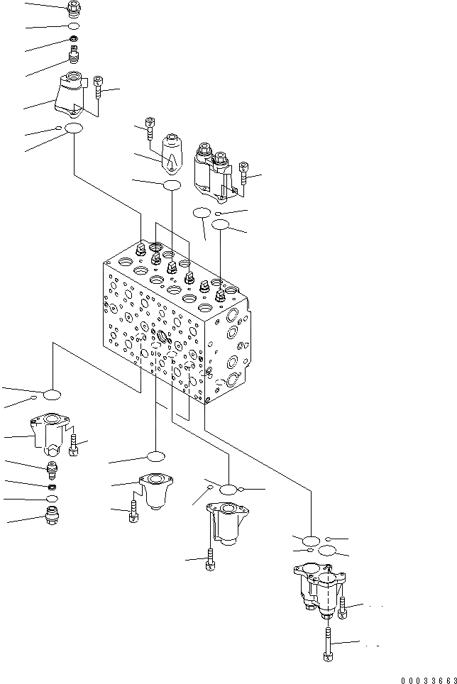 Схема запчастей Komatsu PC200-7 - CONTOROL КЛАПАН (-АКТУАТОР) (/)(№8-) ОСНОВН. КОМПОНЕНТЫ И РЕМКОМПЛЕКТЫ