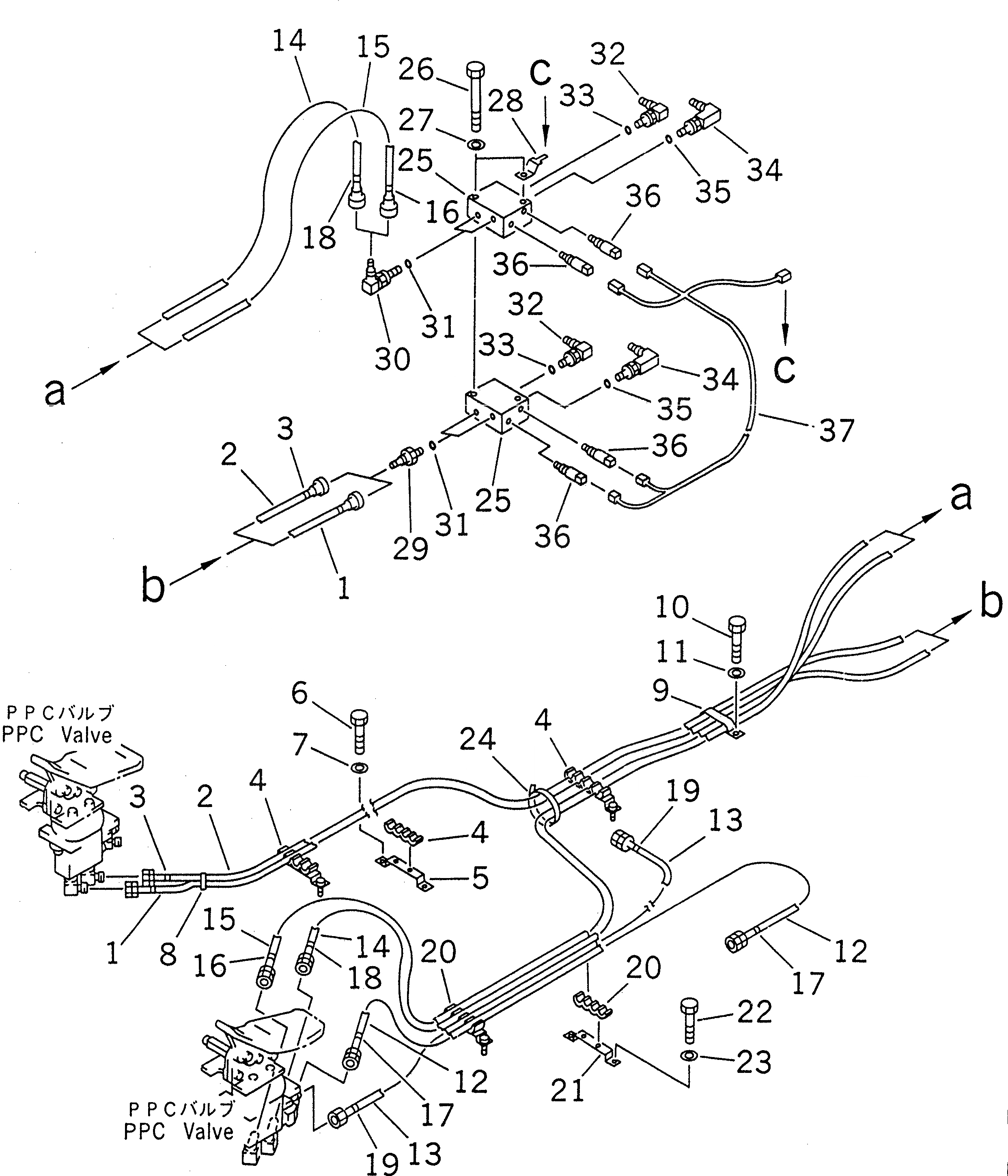 Схема запчастей Komatsu PC200-6J - ЛИНИЯ РАБОЧЕГО ОБОРУД. PPC (EPC) ( АКТУАТОР)(№8-899) КАБИНА ОПЕРАТОРА И СИСТЕМА УПРАВЛЕНИЯ
