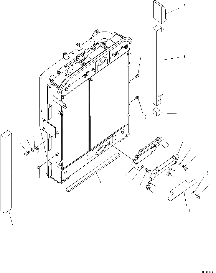 Схема запчастей Komatsu PC200-8 - СИСТЕМА ОХЛАЖДЕНИЯ (ТОПЛИВН. ОХЛАДИТЕЛЬ И ЭЛЕМЕНТЫ) СИСТЕМА ОХЛАЖДЕНИЯ