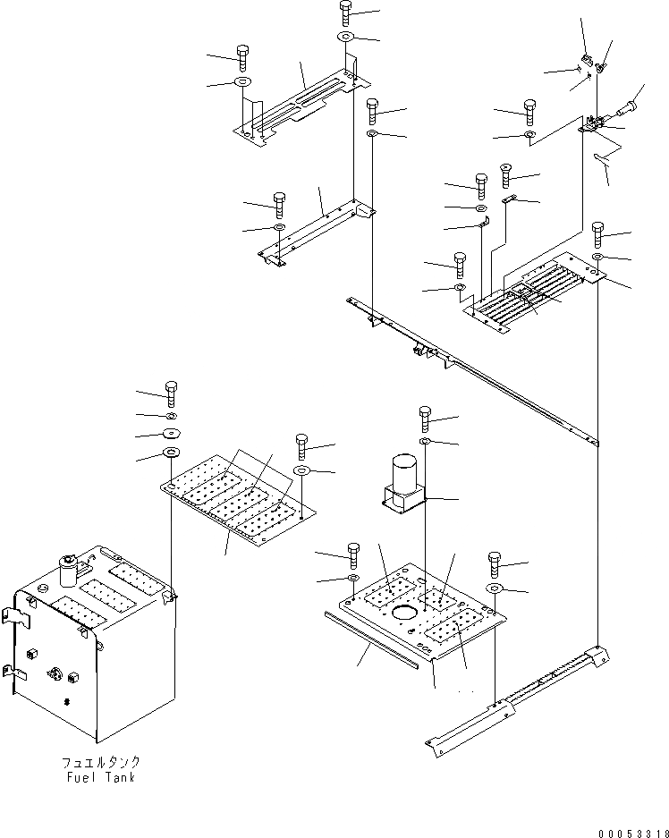 Схема запчастей Komatsu PC200-8 - КАБИНА КРЫШКА(COVER) (С ПРЕФИЛЬТР)(№9-) ЧАСТИ КОРПУСА