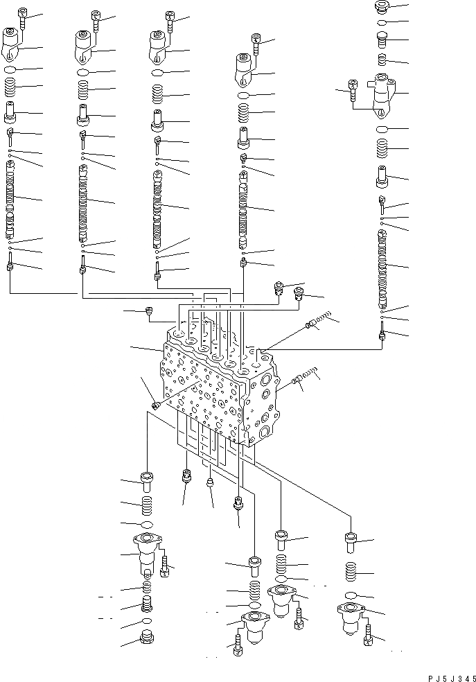 Схема запчастей Komatsu PC200-6S - ОСНОВН. КЛАПАН (-АКТУАТОР) (/) (ДЛЯ РУКОЯТИ ВРАЩЕНИЕ)(№8-899) ОСНОВН. КОМПОНЕНТЫ И РЕМКОМПЛЕКТЫ