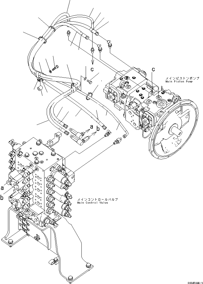 Схема запчастей Komatsu PC200-8 - LS ЛИНИИ(№-) ГИДРАВЛИКА