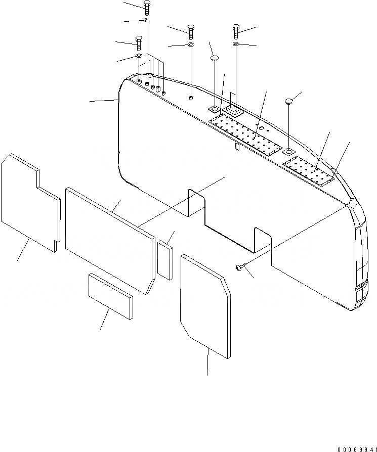 Схема запчастей Komatsu PC200-8 - ПРОТИВОВЕС (7KG) (ДЛЯ KAL)(№-) ЧАСТИ КОРПУСА