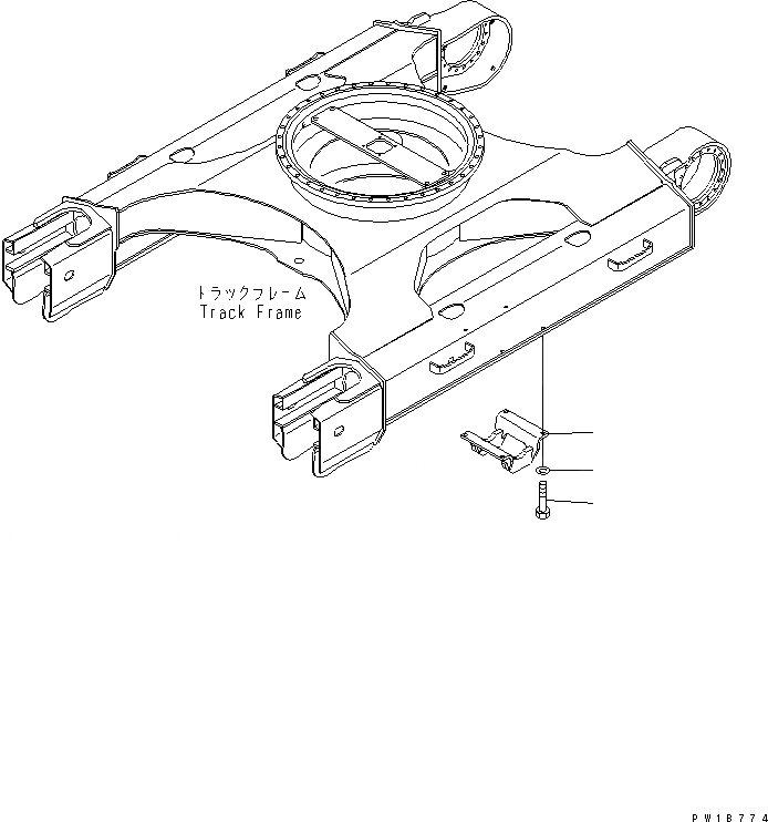 Схема запчастей Komatsu PC200-8 - ЗАЩИТА ОПОРНЫХ КАТКОВ(№-) ХОДОВАЯ