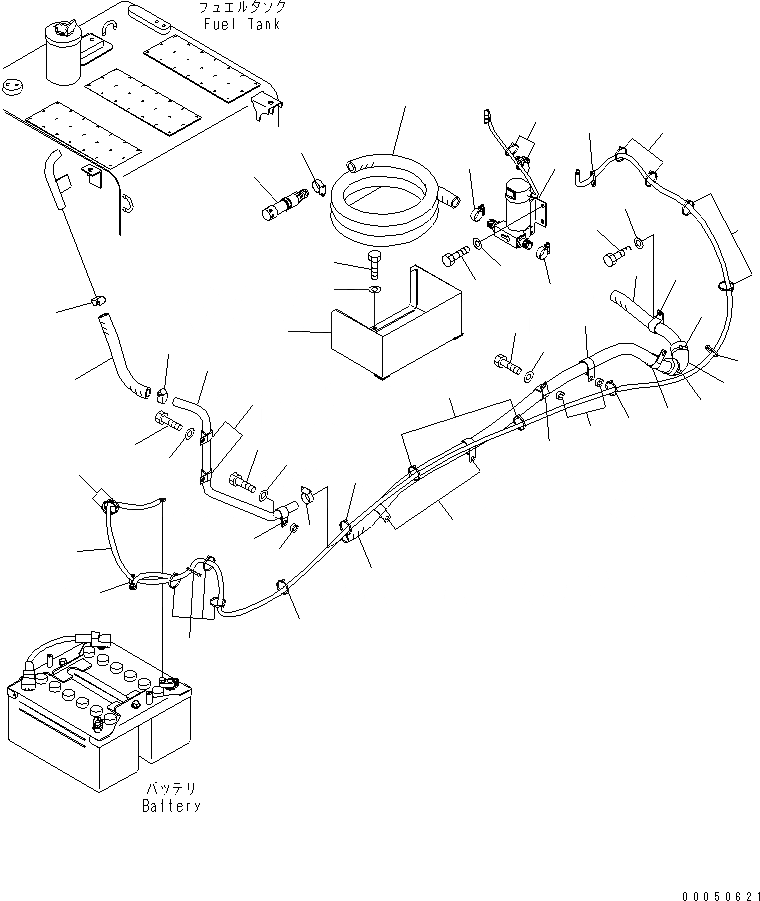 Схема запчастей Komatsu PC200-8 - ТОПЛИВН. REFILL НАСОС(№-) РАЗНОЕ