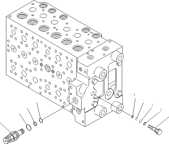 Схема запчастей Komatsu PC200-8 - ОСНОВН. КЛАПАН (/7)(№-) ОСНОВН. КОМПОНЕНТЫ И РЕМКОМПЛЕКТЫ