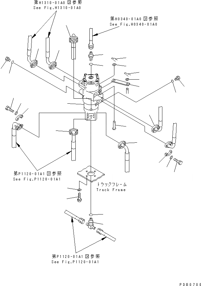 Схема запчастей Komatsu PC200-6Z - ПОВОРОТНОЕ СОЕДИНЕНИЕ (СОЕДИН-Е ЧАСТИ) (СКОРОСТЬ ДВИЖЕНИЯ 1)(№89-) ПОВОРОТН. КРУГ И КОМПОНЕНТЫ