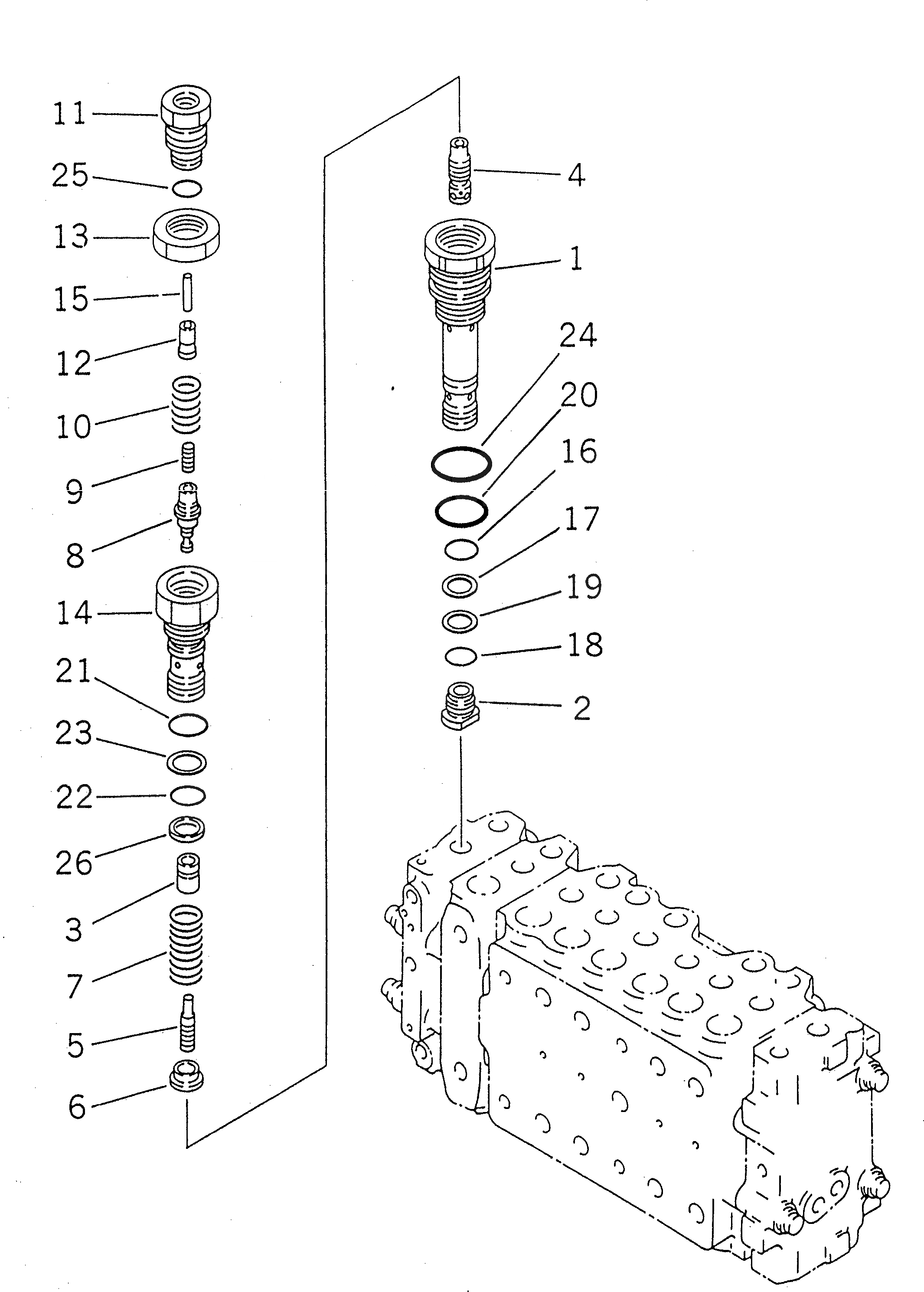 Схема запчастей Komatsu PC200-6Z - ОСНОВН. КЛАПАН (-АКТУАТОР) (7/)(№89-9998) ОСНОВН. КОМПОНЕНТЫ И РЕМКОМПЛЕКТЫ