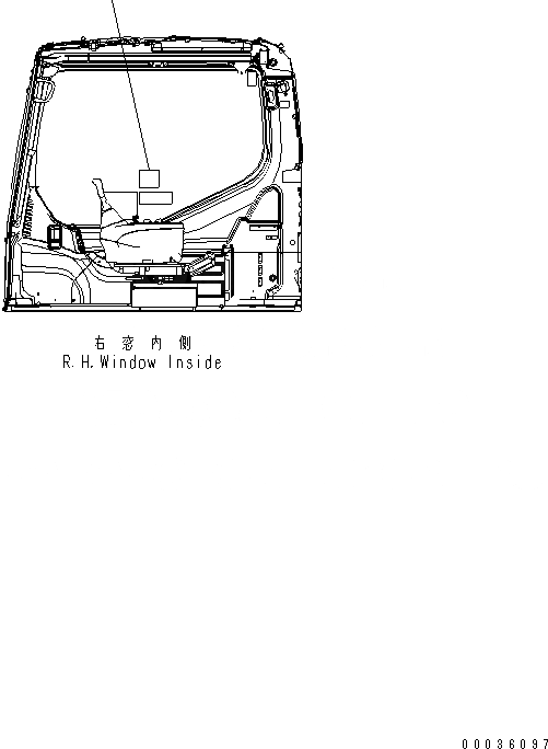 Схема запчастей Komatsu PC200-7 - ПЛАСТИНА (СИГНАЛИЗ-Я) (CS РУКОЯТЬR) (ИРАН) МАРКИРОВКА