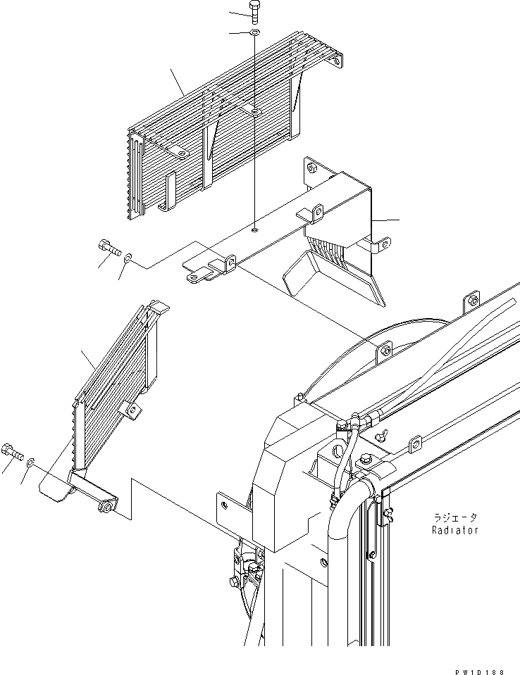 Схема запчастей Komatsu PC200-7-AP - ЗАЩИТА ВЕНТИЛЯТОРА СИСТЕМА ОХЛАЖДЕНИЯ
